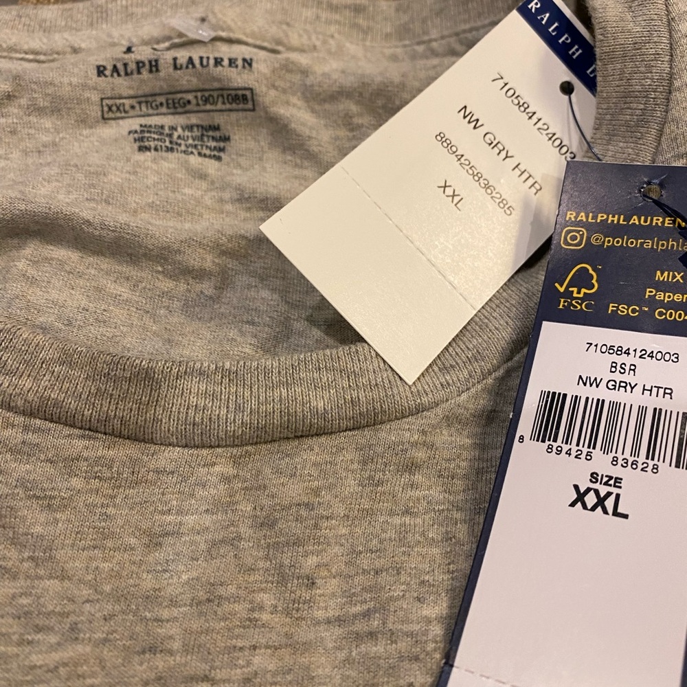 mens Polo T-Shirt short sleeve crew neck
